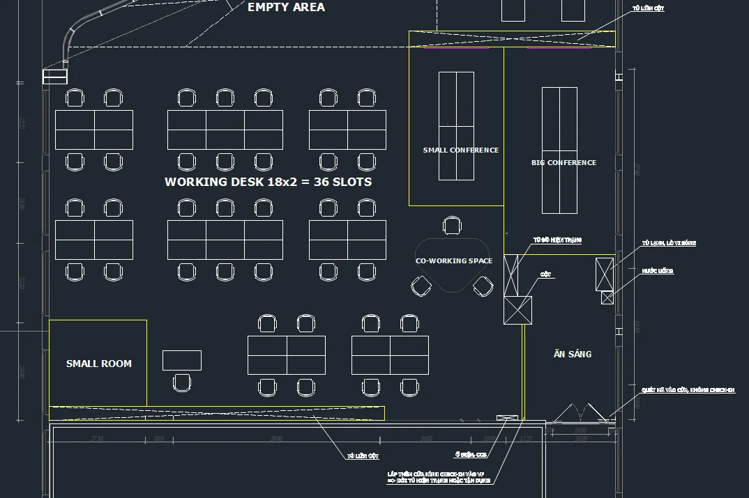 レイアウトに対応するCAD/DXFの平面図